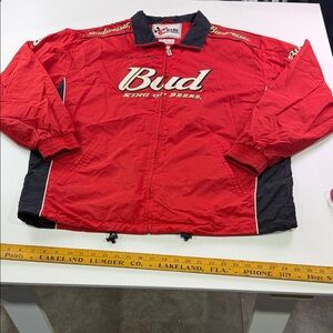 Budweiser Red and Black Windbreaker #8 Dale Jr.